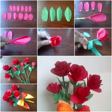 How To Make Crepe Paper Roses Step By Step Diy Tutorial Instructions