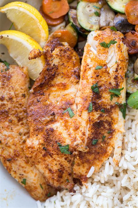 34 ways to make tilapia recipes to serve healthy fish for dinner, lunch or salad. Blackened Tilapia Fish Recipe - Valentina's Corner