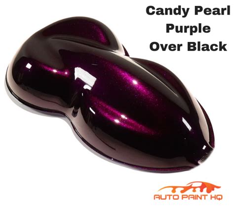 Candy Purple Pearl Basecoat Quart Kit Over Black Car Vehicle Auto Paint