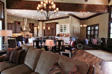 See what's the latest in the open concept design. Lodge Inspired Residence - Open Concept Kitchen, Dining ...