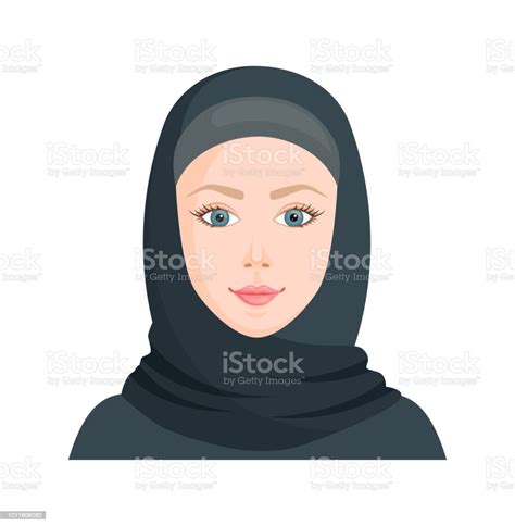 européen en hijab illustration de vecteur une femme musulmane À la peau claire vecteurs libres