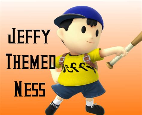 Jeffy Themed Ness Super Smash Bros Wii U Skin Mods