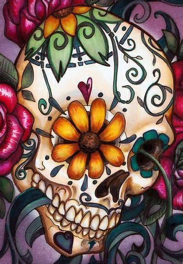 Flower Skull Skull Wallpaper Flower Skull Sugar Skulls Rock Art