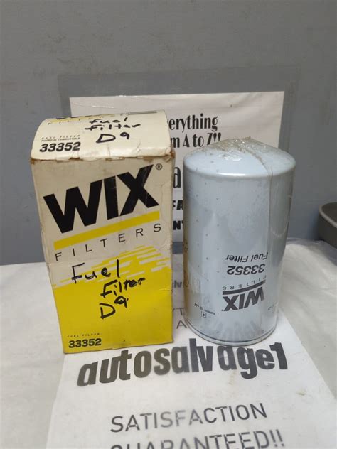 Wix 33352 Fuel Filter Cross Reference