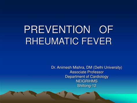 Ppt Prevention Of Rheumatic Fever Powerpoint Presentation Free