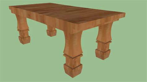 Wood Tea Table 3d Warehouse