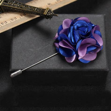 Mdiger Fashion New Multi Color Floral Men Brooches Lapel Flower Pins