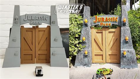 How To Make An Awesome Looking Jurassic Park Gate Youtube
