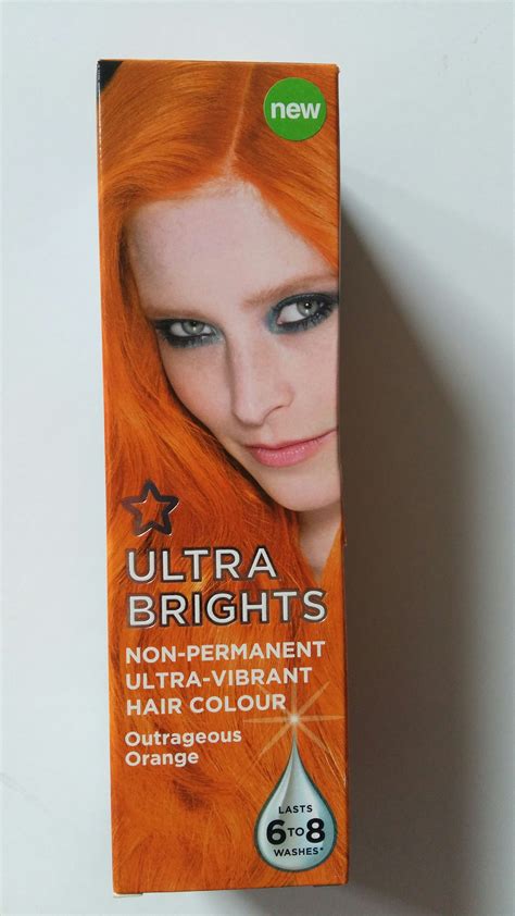 New Superdrug Vibrance Ultra Bright Outrageous Orange Hair Colour