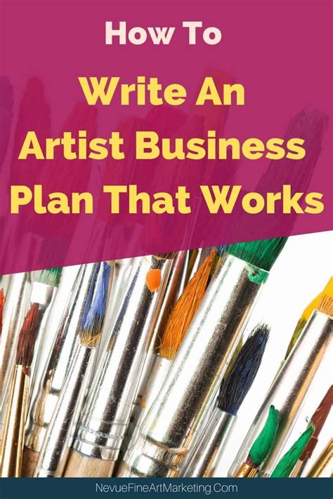 How To Write An Artist Business Plan That Works Artist Business