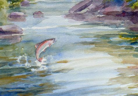 Zeh Original Art Blog Watercolor And Oil Paintings Trout Stream