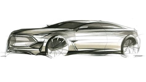 Car Sketch Front Quarter View Youtube
