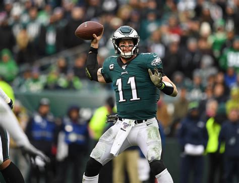 — action shots of dak prescott and carson wentz hang from lamp posts, are plastered on hotel entrances and in storefronts across the city promoting the senior bowl. Carson Wentz Needs to Be the Franchise Quarterback He's ...