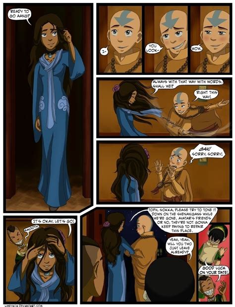 Avatar The Last Airbender Fan Art The First Date Avatar The Last