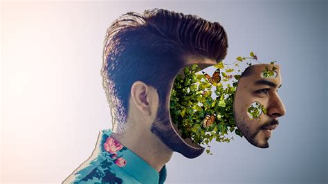 Plant Face Portrait Photo Manipulation With Quick Making  And