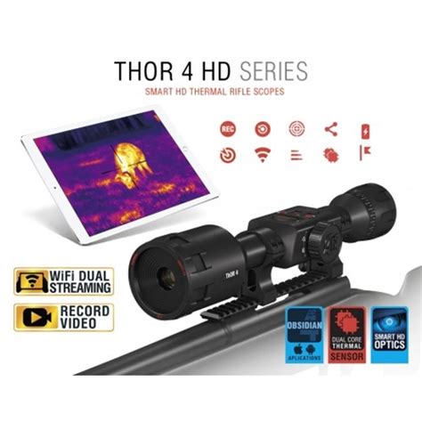 Atn Thor 4 640 15x 15x 25mm Smart Hd Thermal Tiwst4642a Nightvision4less