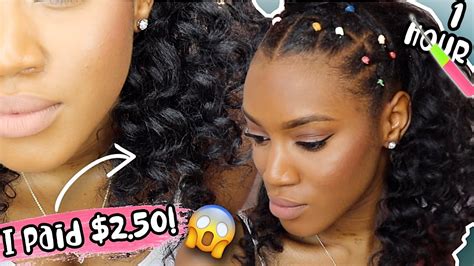 See more ideas about natural hair styles rubber band hairstyles curly hair styles. $2.50 BRAIDLESS CROCHET WAND CURLS 😱 1 HOUR RAINBOW RUBBER ...