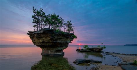 Wallpaper Landscape Sunset Sea Bay Rock Nature Shore