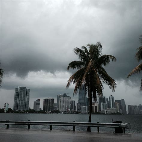 Rain clouds over Miami | Skyline, Photo, Beautiful places