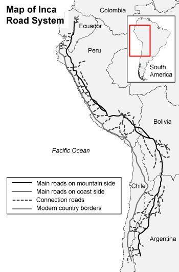 Inca Empire Road Maps