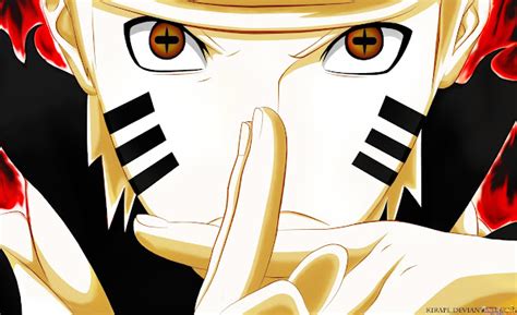 Naruto Nine Tails Sage Mode Eye Anime Wallpaper