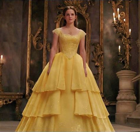 The Belle Of The Ball The Beautiful Iconic Yellow Dress Worn By Emmawatson In Disneys
