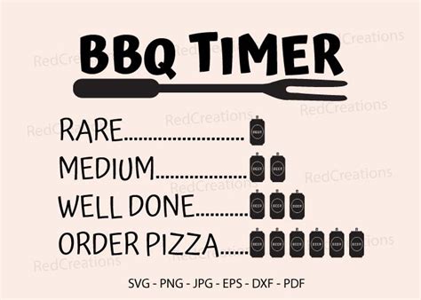 Bbq Timer Svg Funny Beer Grilling Apron Grafica Di Redcreations · Creative Fabrica
