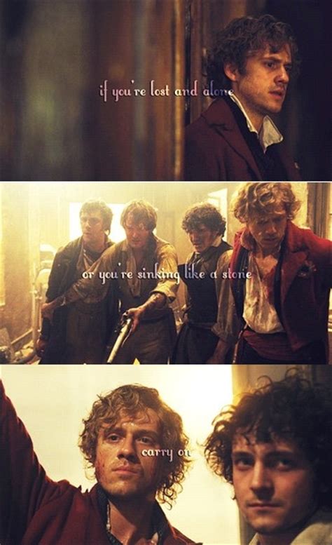 carry on enjolras and grantaire feels credit tumblr les miserables musical movies