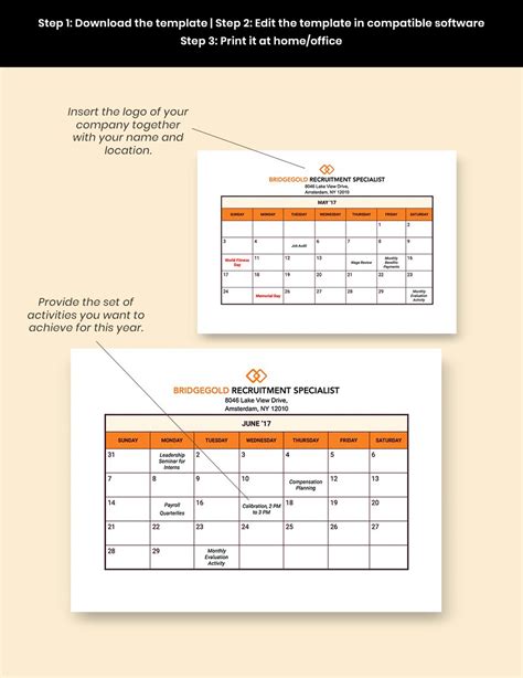 Hr Annual Planning Calendar Template Download In Word Excel Pdf