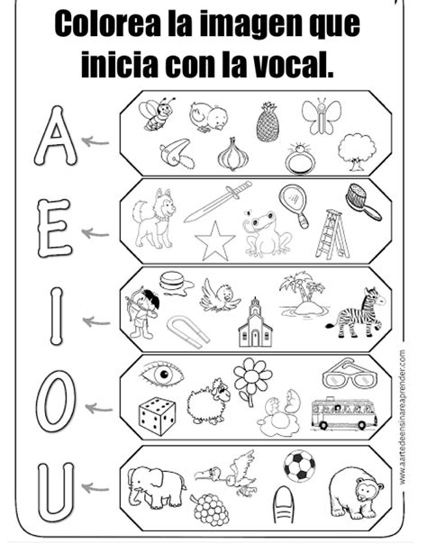 ejercicios de las cinco vocales Búsqueda de Google en Actividades de lectura preescolar