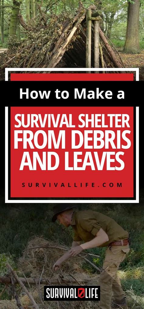 How To Make A Survival Shelter From Debris And Leaves Survival