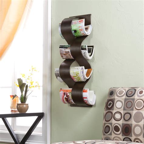 Magazine rack for bathroom wall mount. View larger