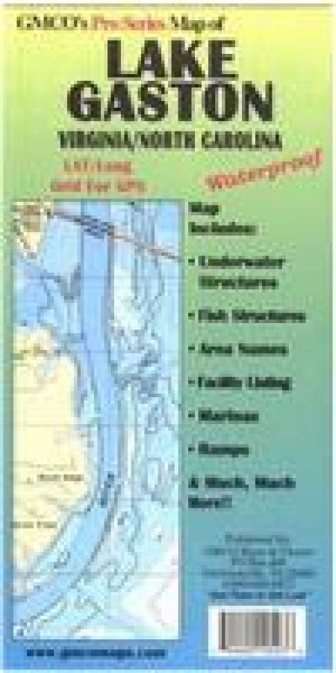 Lake gaston real estate is regarded as the fourth largest market in north carolina for lake homes and lake lots. Lake Gaston Chart & Fishing Map by GMCO Maps & Charts