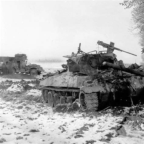 The American Tank Destroyer M18 Hellcat In The Foreground Was