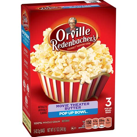 Orville Redenbachers Gourmet Popping Corn Movie Theater Butter 3 Bags 8