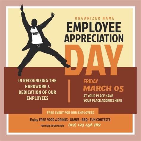 Employee Appreciation Day Instagram Post Event Flyers Party Flyer