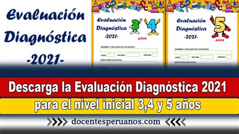 Profesores E InformaciÓn EvaluaciÓn DiagnÓstica En EducaciÓn Inicial 344