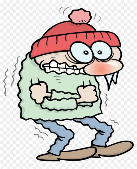 Cartoon Of Shivering Man Person Who Is Cold Free Transparent Png