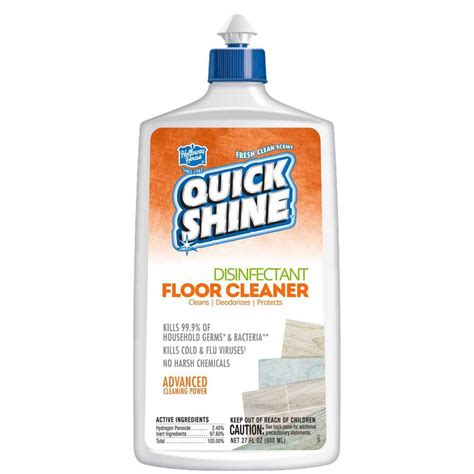 Quick Shine 27 Oz Disinfectant Floor Cleaner 11159 The Home Depot