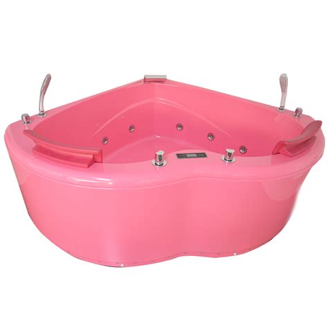 Hs B1807t Hot Sale Double Whirlpool Bathtubspink Color Bathtubheart Shape Tub Buy Double