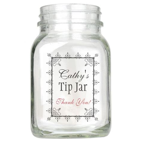 Personalized Bar Or Restaurant Tip Jar Tip Jars Jar Personalized