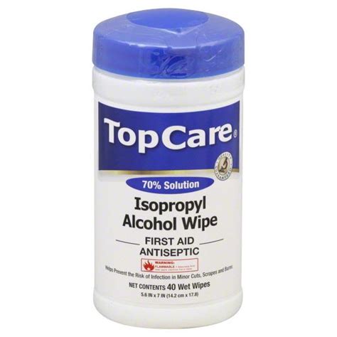 TopCare Isopropyl Alcohol Wipes 70 Solution Hy Vee Aisles Online