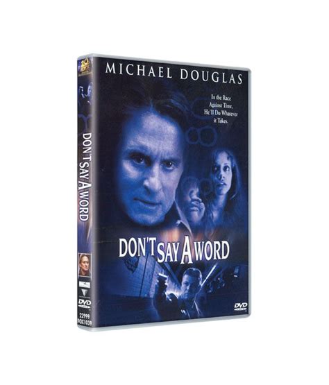 Dont Say A Word English Dvd Buy Online At Best Price In India