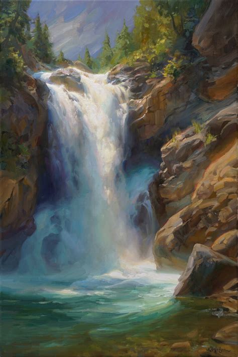 Waterfall Paintings Artofit