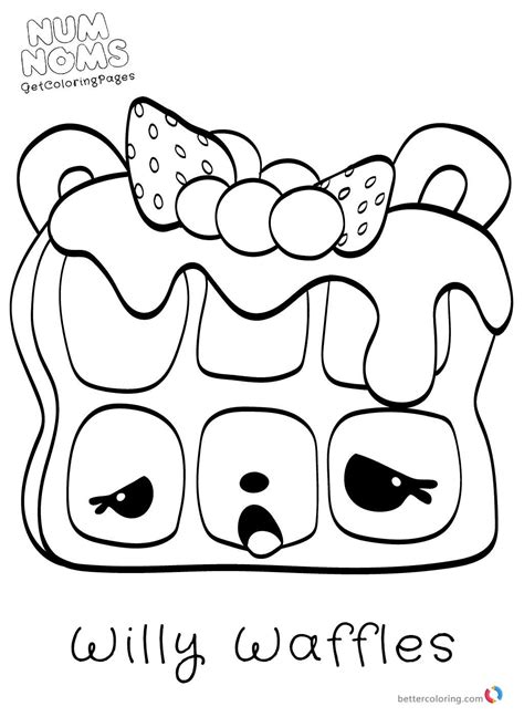 Coloring Pages Of Num Noms Coloring Pages