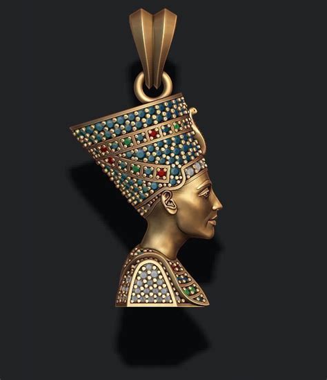 Nefertiti Necklaces Nefertiti Pendant Queen Nefertiti Necklace