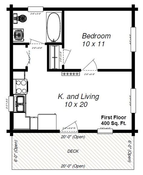 The best detached auxiliary / accessory dwelling unit (adu) floor plans. small cottages under 600 sq feet | panther 89 with loft ...