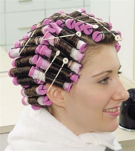 Hair A Wavy Hair Hair Type Getting A Perm Wet Set Perm Rods Styling Iron Roller Set
