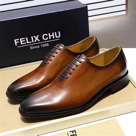 Luxury Brand Designer Genuine Leather Mens Wholecut Oxford Shoes For