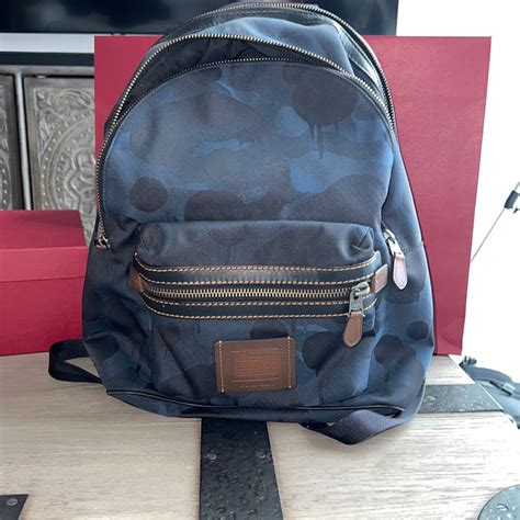 Coach Mens Academy Backpack In Signature Wild Beast P Gem